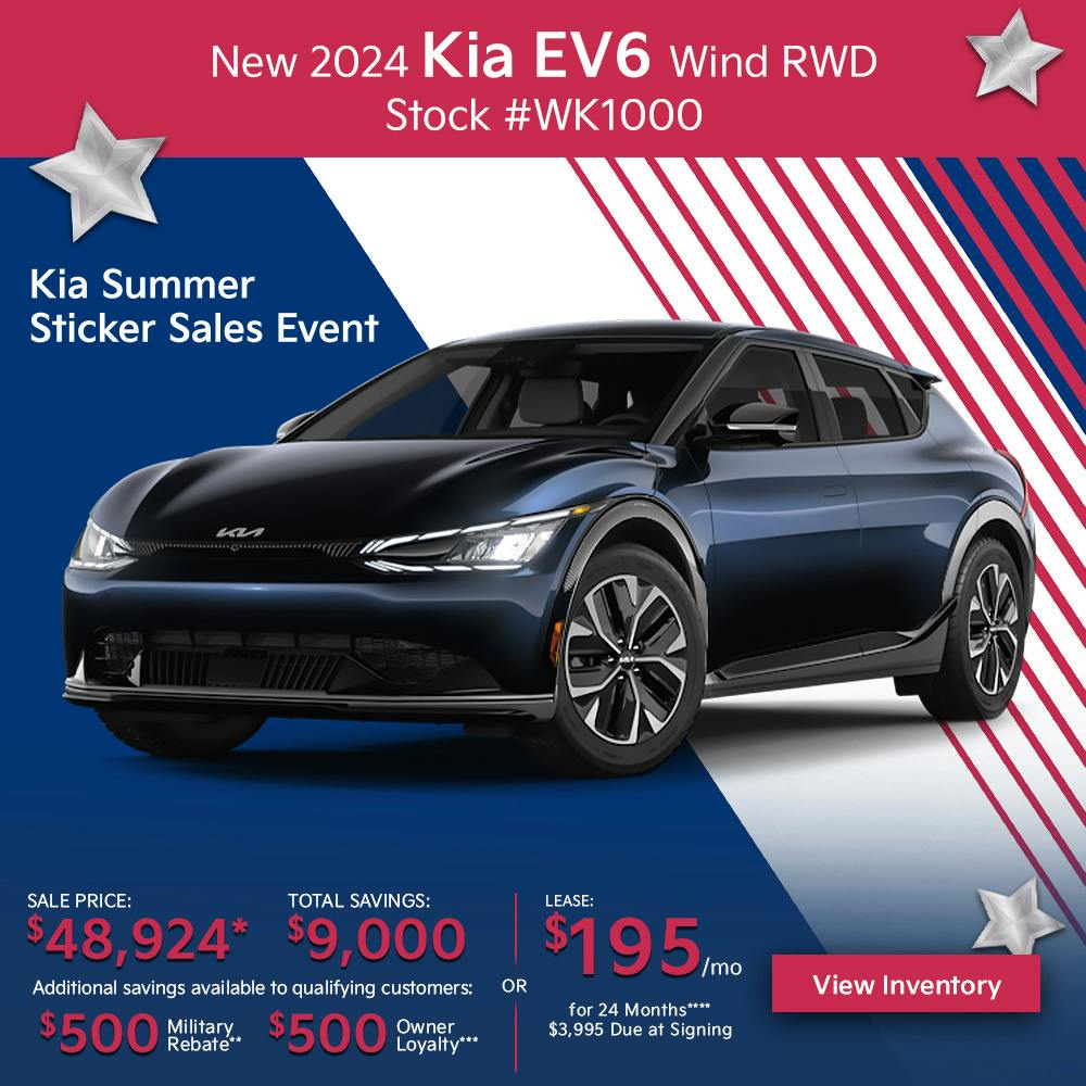 New 2024 Kia EV6 Wind RWD