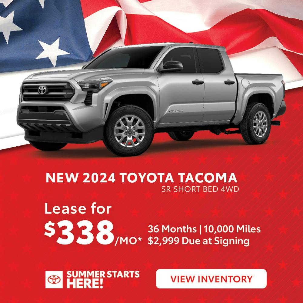 New 2024 Toyota Tacoma SR Short Bed 4WD