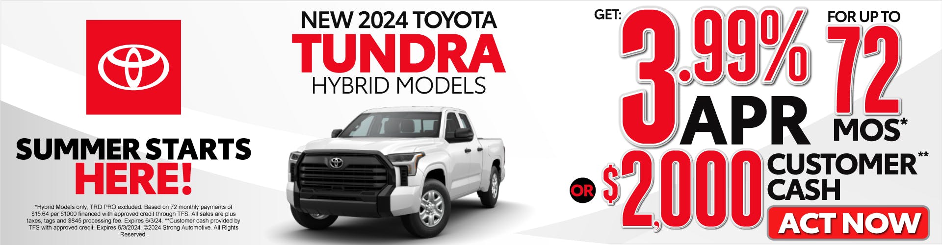 1 SAM – May – Tundra Hybrid Models