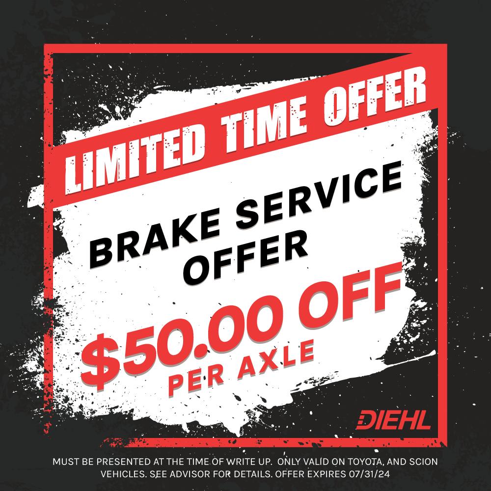 Brake Service Offer | Diehl Toyota of Hermitage