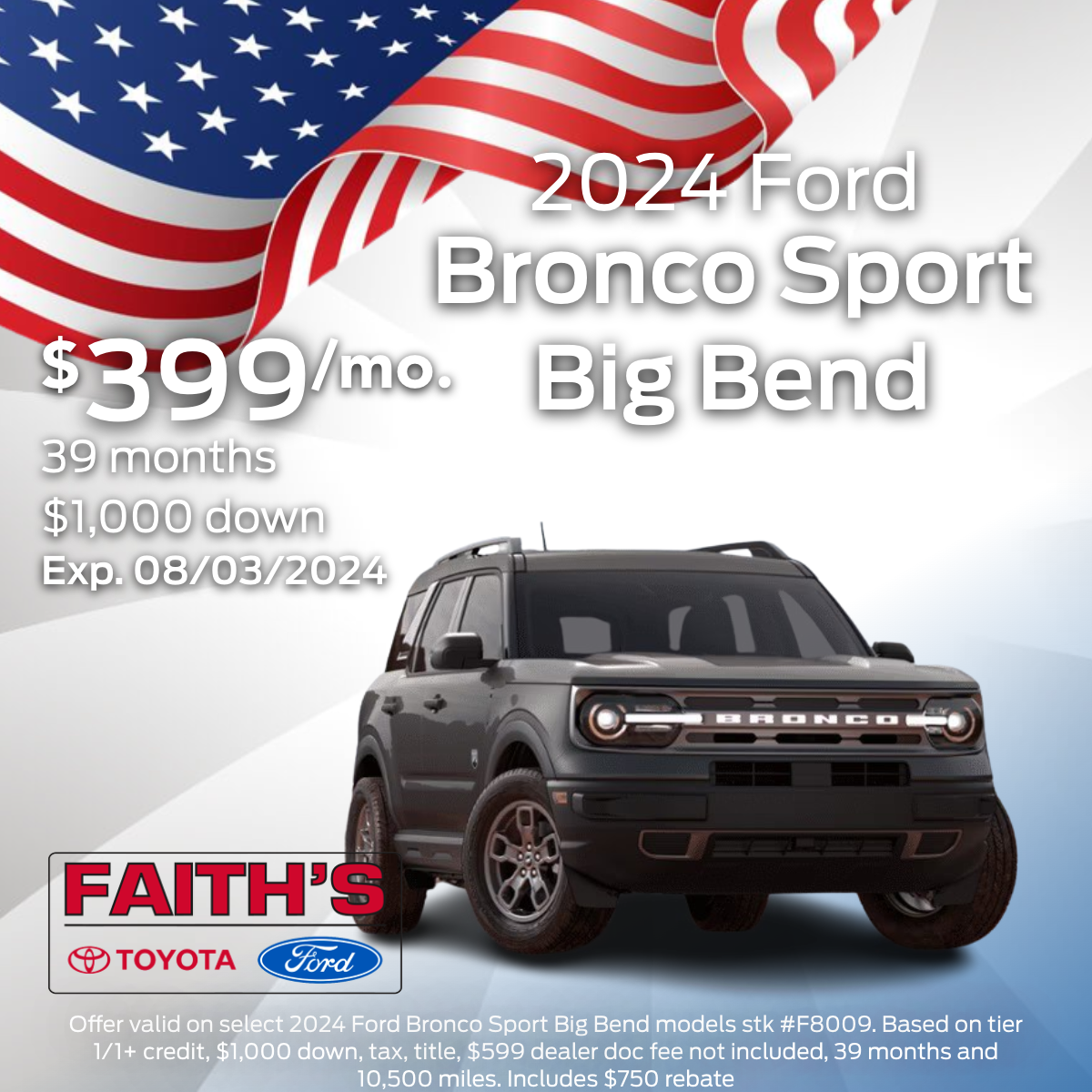 2024 Ford Bronco Sport Offer | Faiths Auto Group