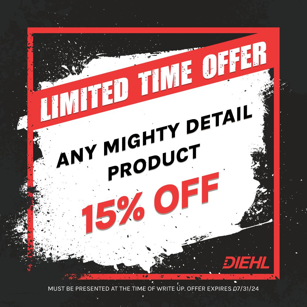 15% Off Mighty Detail Product | Diehl Ford of Massillon