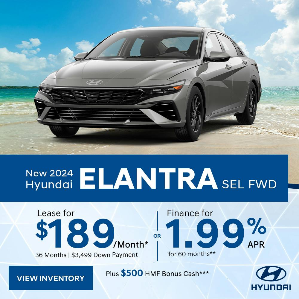 New 2024 Hyundai Elantra SEL FWD