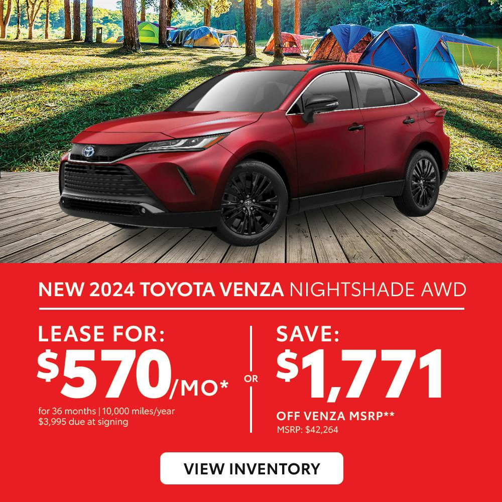 New 2024 Toyota Venza Nightshade AWD | Diehl Toyota