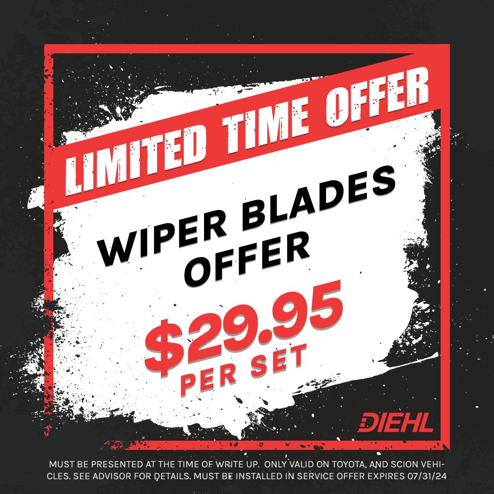 Wiper Blade Special! | Diehl Toyota of Hermitage