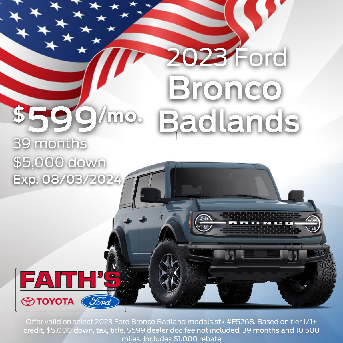 2023 Ford Bronco Offer | Faiths Auto Group