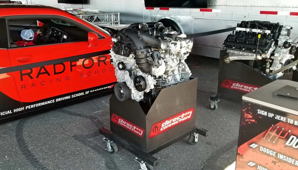 Hurricrate Engine in a garage