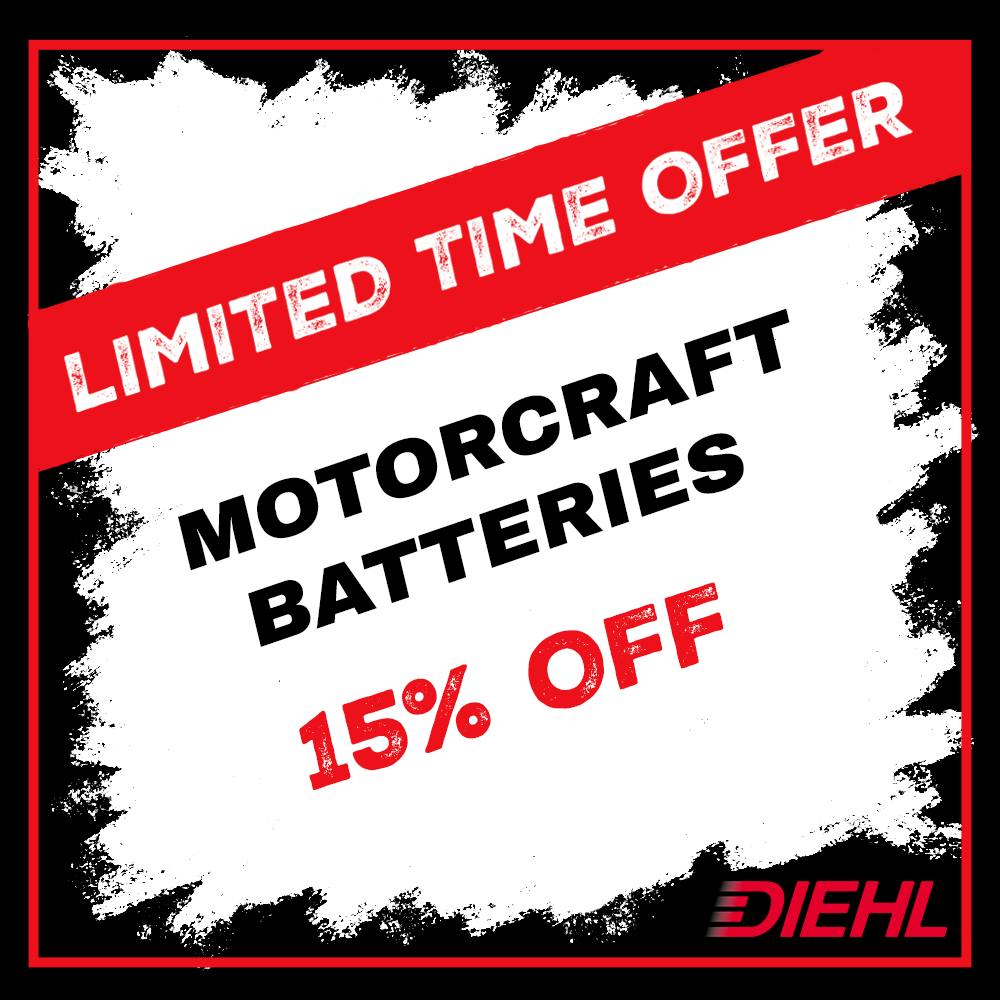 15% Off Motorcraft Batteries | Diehl Ford of Massillon