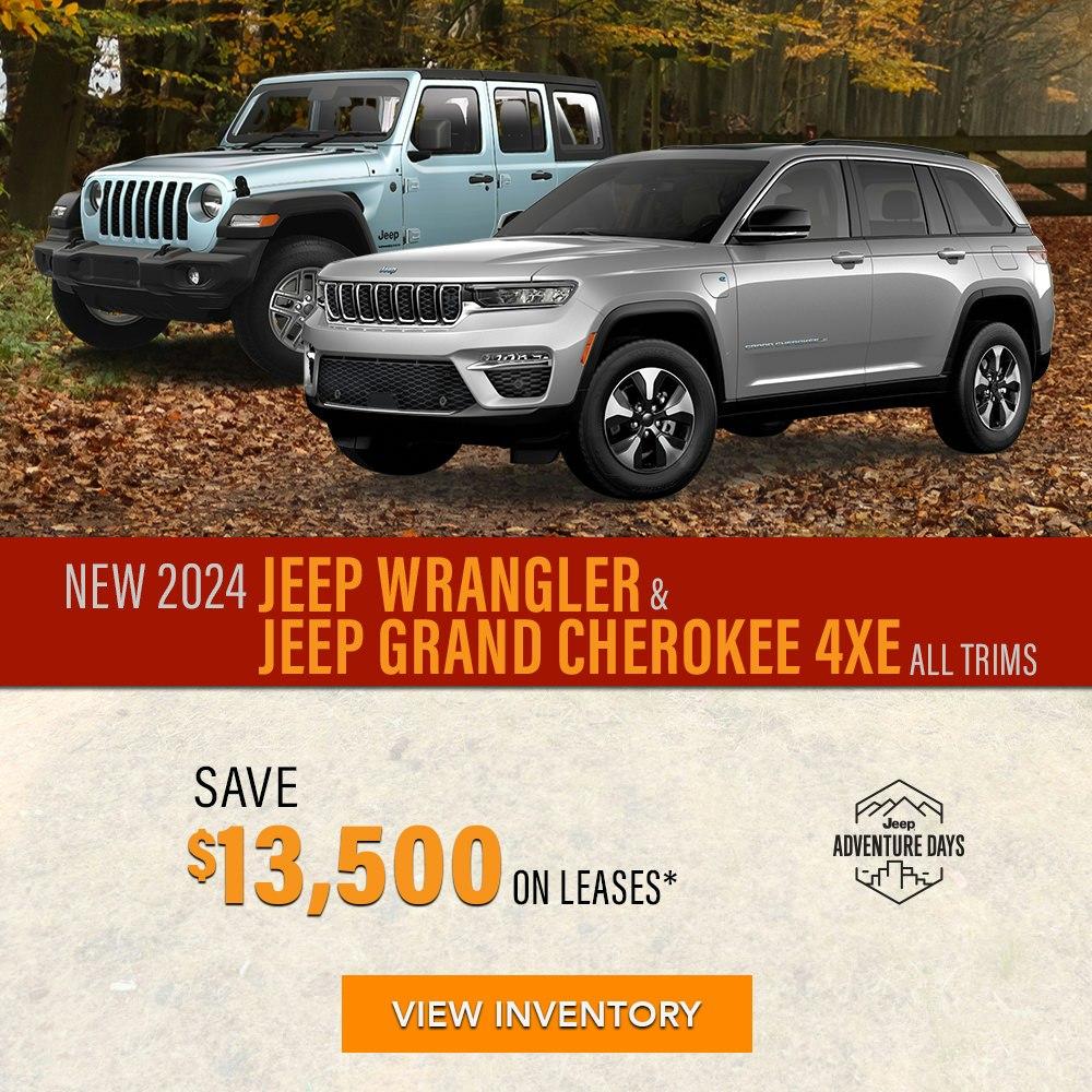 New 2024 Jeep Wrangler & Grand Cherokee 4xe Sport S 4WD