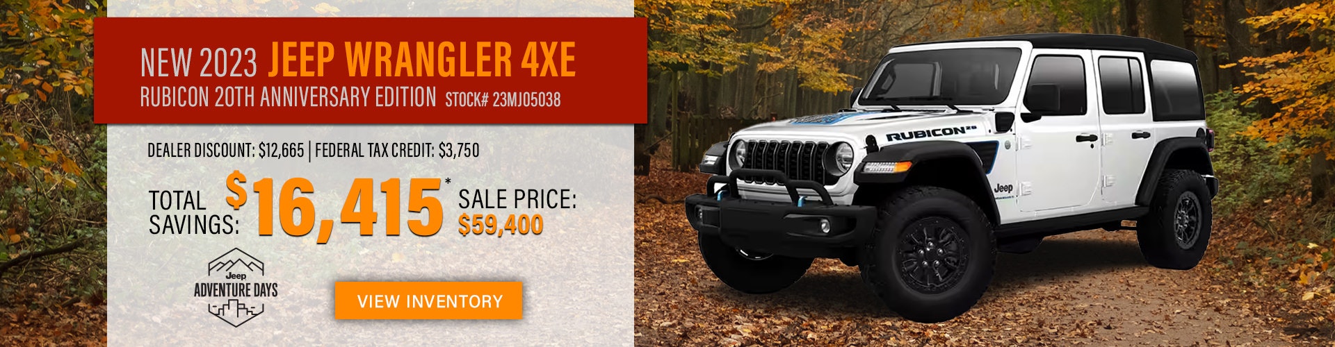 New 2023 Jeep Wrangler 4xe Rubicon 20th Anniversary Edition 4xe