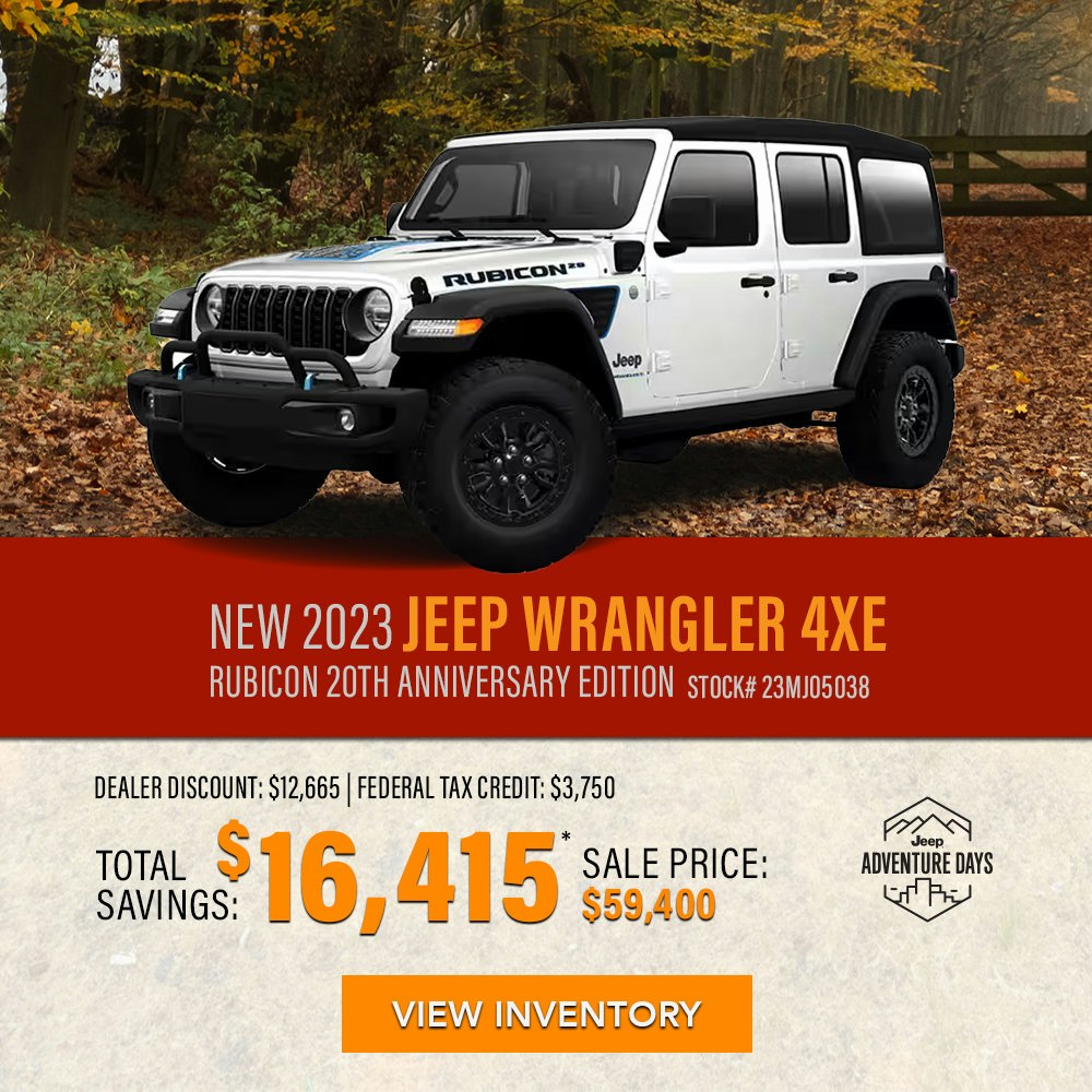 New 2023 Jeep Wrangler 4xe Rubicon 20th Anniversary Edition 4xe