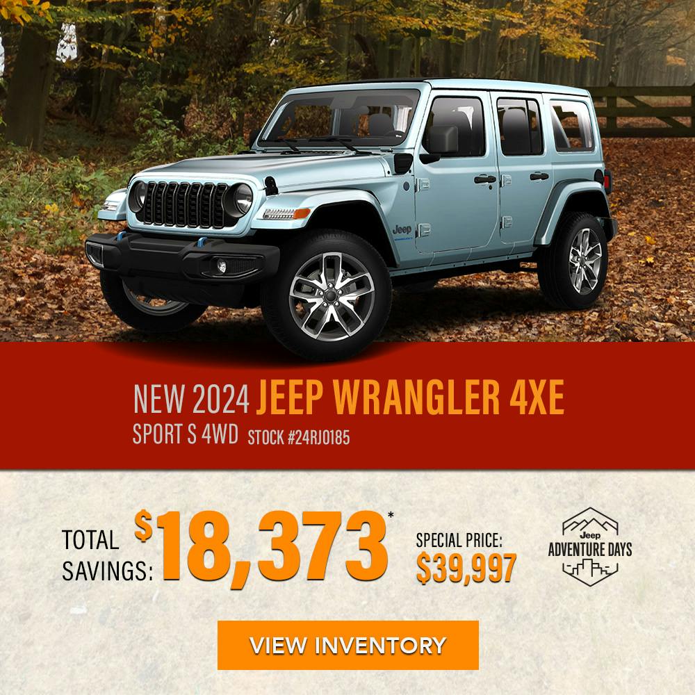 New 2024 Jeep Wrangler 4xe Sport S 4WD