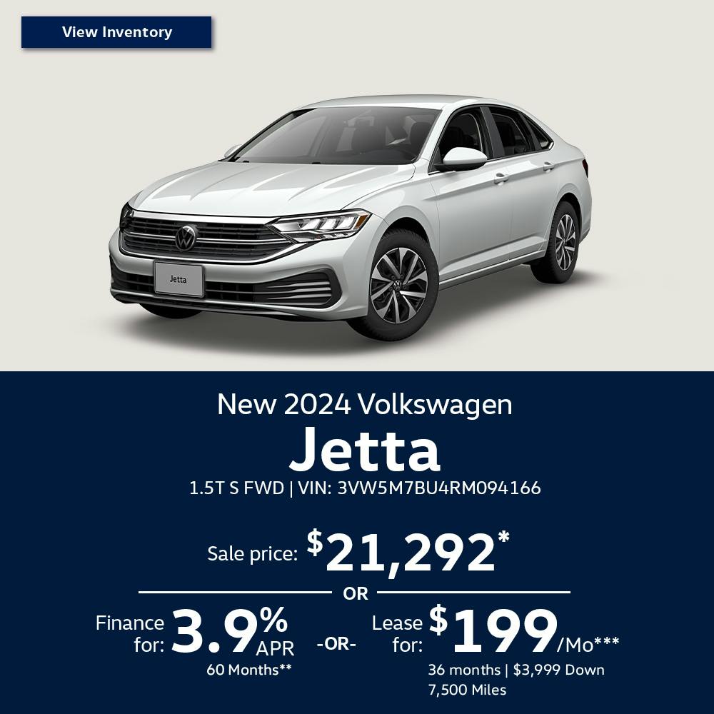 New 2024 Volkswagen Jetta 1.5T S FWD