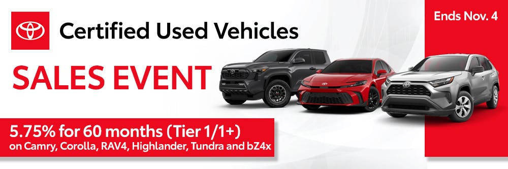 Certified Used Vehicles Sales Event | Team Toyota of Princeton