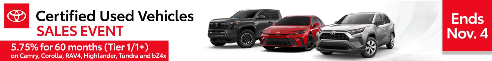 Certified Used Vehicles Sales Event | Team Toyota of Princeton