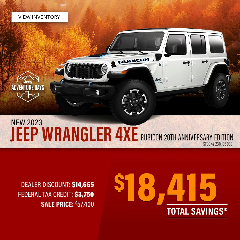 New 2023 Jeep Wrangler 4xe Rubicon 20th Anniversary Edition