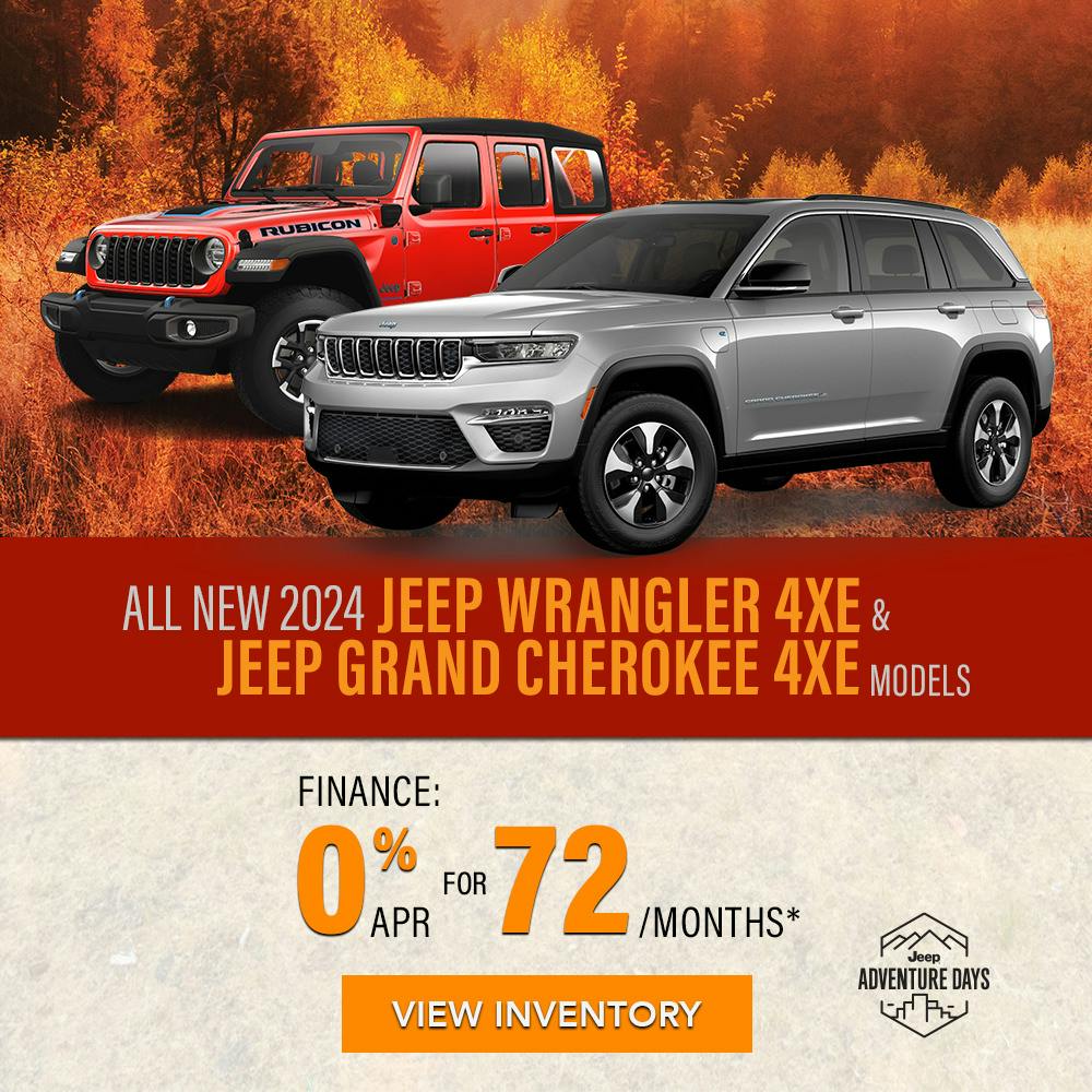 All New 2024 Jeep Grand Cherokee 4xe and Wrangler 4xe Models