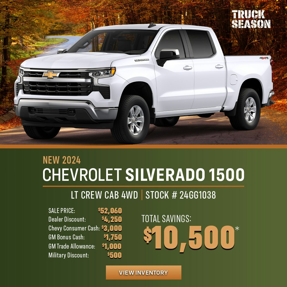 New 2024 Chevrolet Silverado LT Crew Cab 4WD