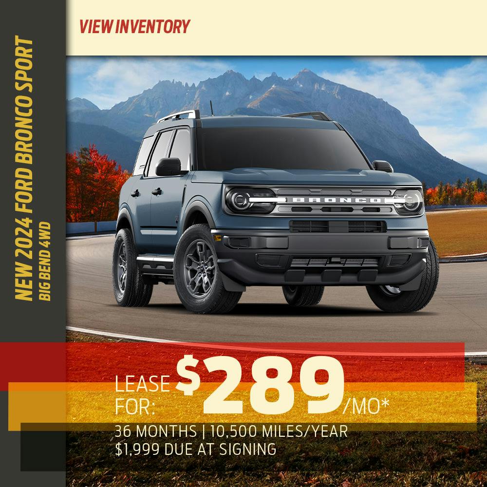 New 2024 Ford Bronco Sport Big Bend 4WD