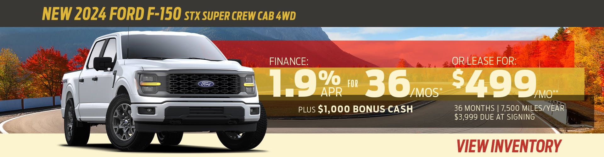 New 2024 Ford F-150 STX SuperCrew Cab 4WD