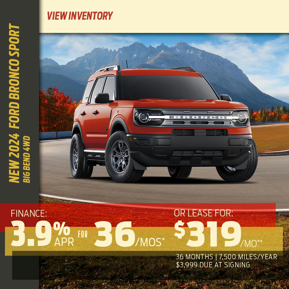 New 2024 Ford Bronco Sport Big Bend 4WD