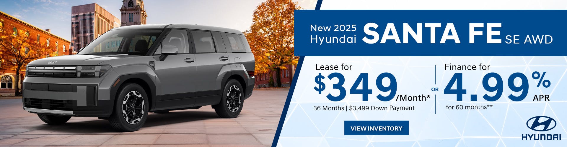 New 2025 Hyundai Santa Fe SE AWD