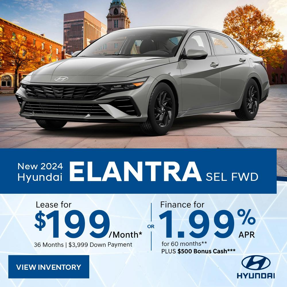 New 2024 Hyundai Elantra SEL FWD