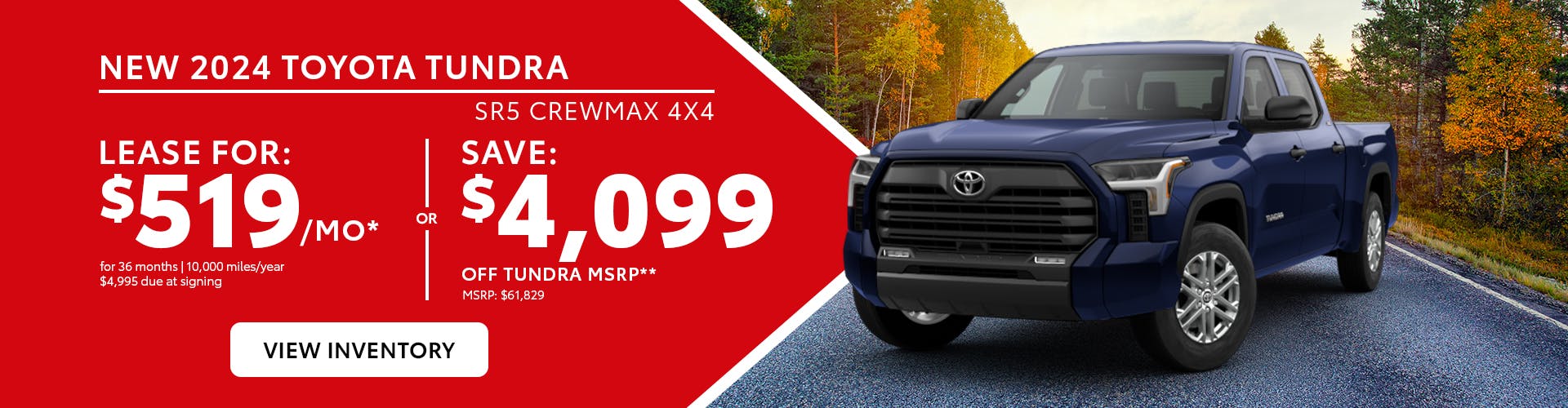 New 2024 Toyota Tundra SR5 CrewMax 4X4