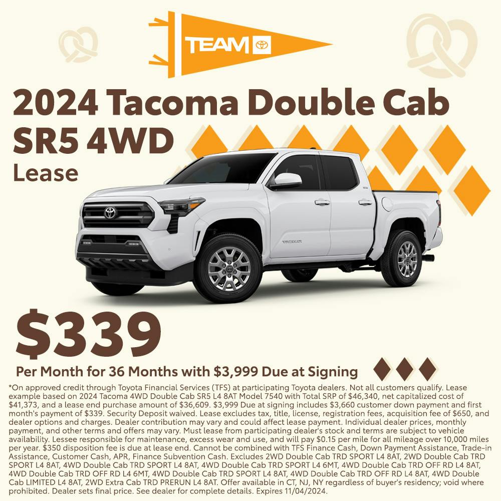 TruckTober Tacoma Lease