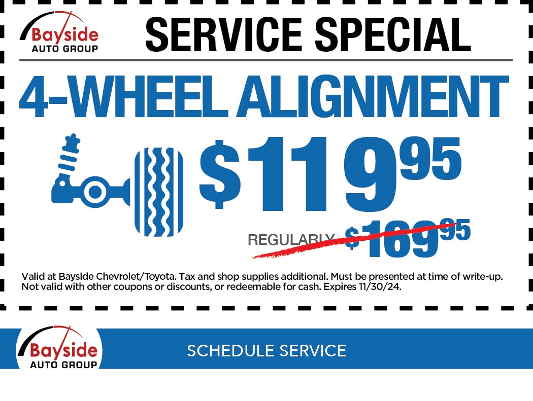 4 WHEEL ALIGNMENT SPECIAL | Bayside Toyota