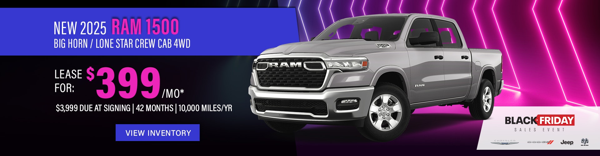 New 2025 Ram 1500 Big Horn/Lone Star Crew Cab 4WD