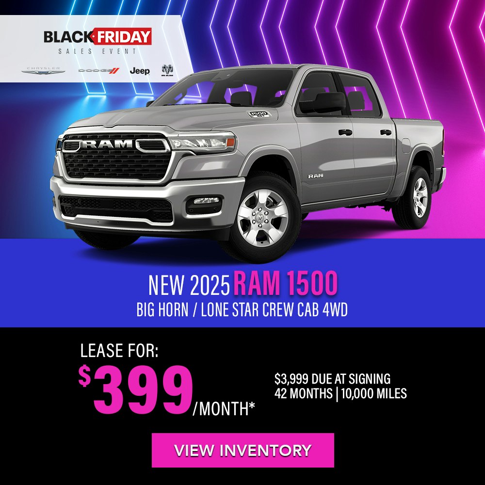 New 2025 Ram 1500 Big Horn/Lone Star Crew Cab 4WD