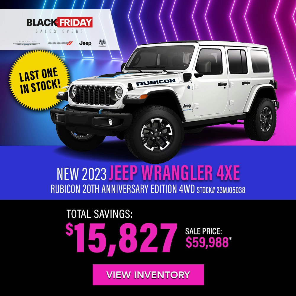 New 2023 Jeep Wrangler 4xe Rubicon 20th Anniversary Edition 4WD