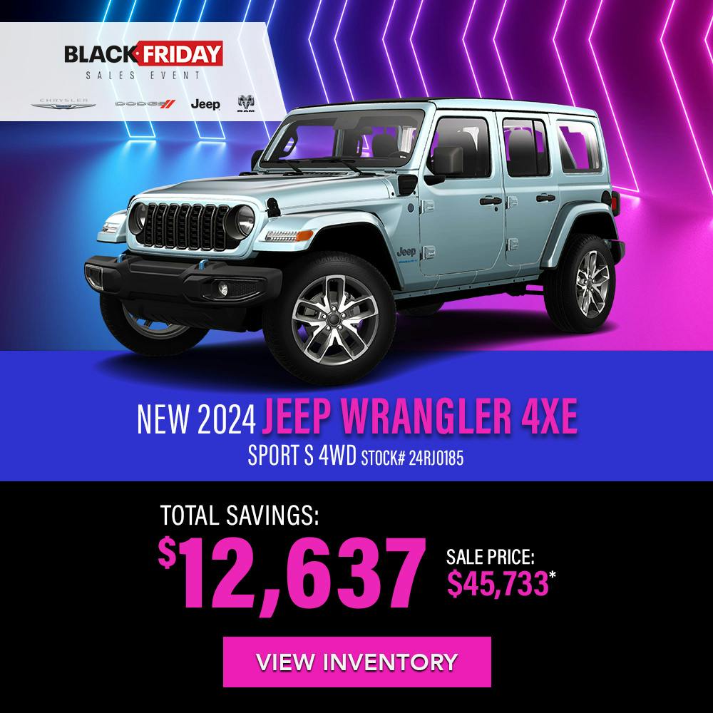 New 2024 Jeep Wrangler 4xe Sport S 4WD