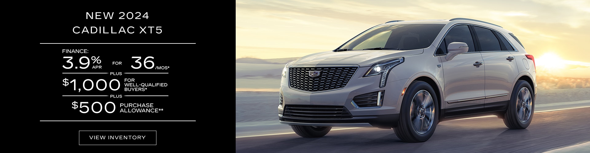 New 2024 Cadillac XT5