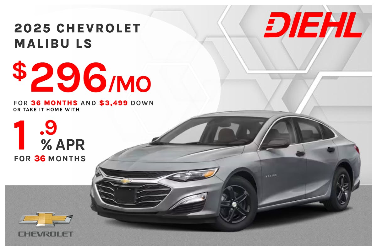 New 2025 Chevrolet Malibu LS | Diehl Chevrolet of Hermitage