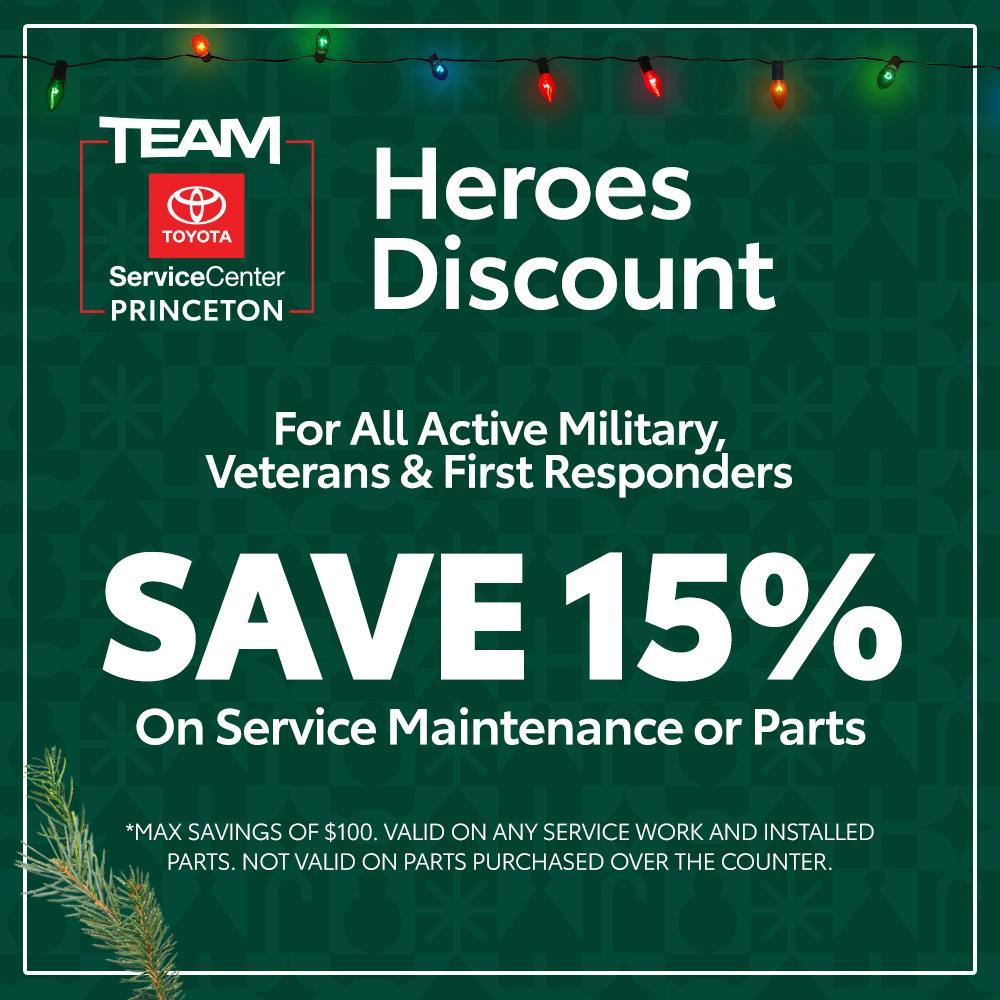 HEROES DISCOUNT | Team Toyota of Princeton