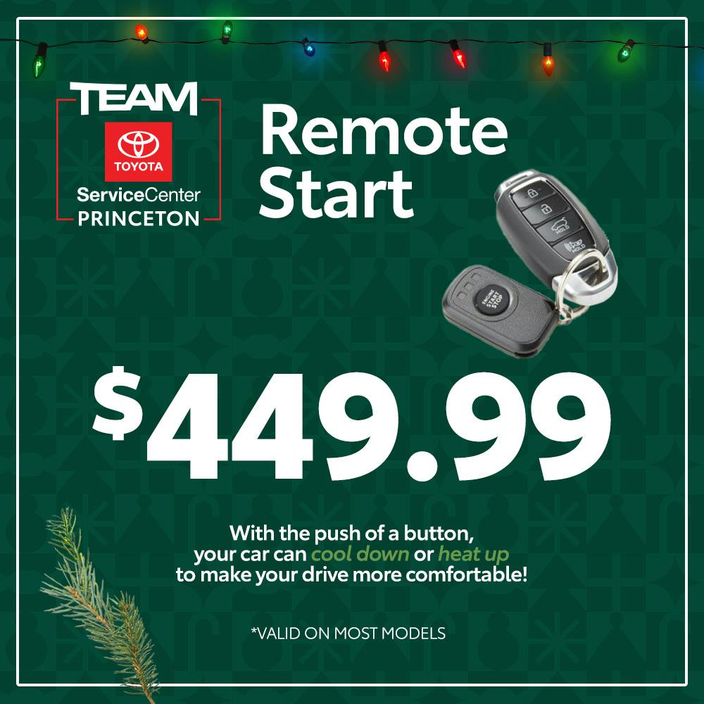 REMOTE START | Team Toyota of Princeton