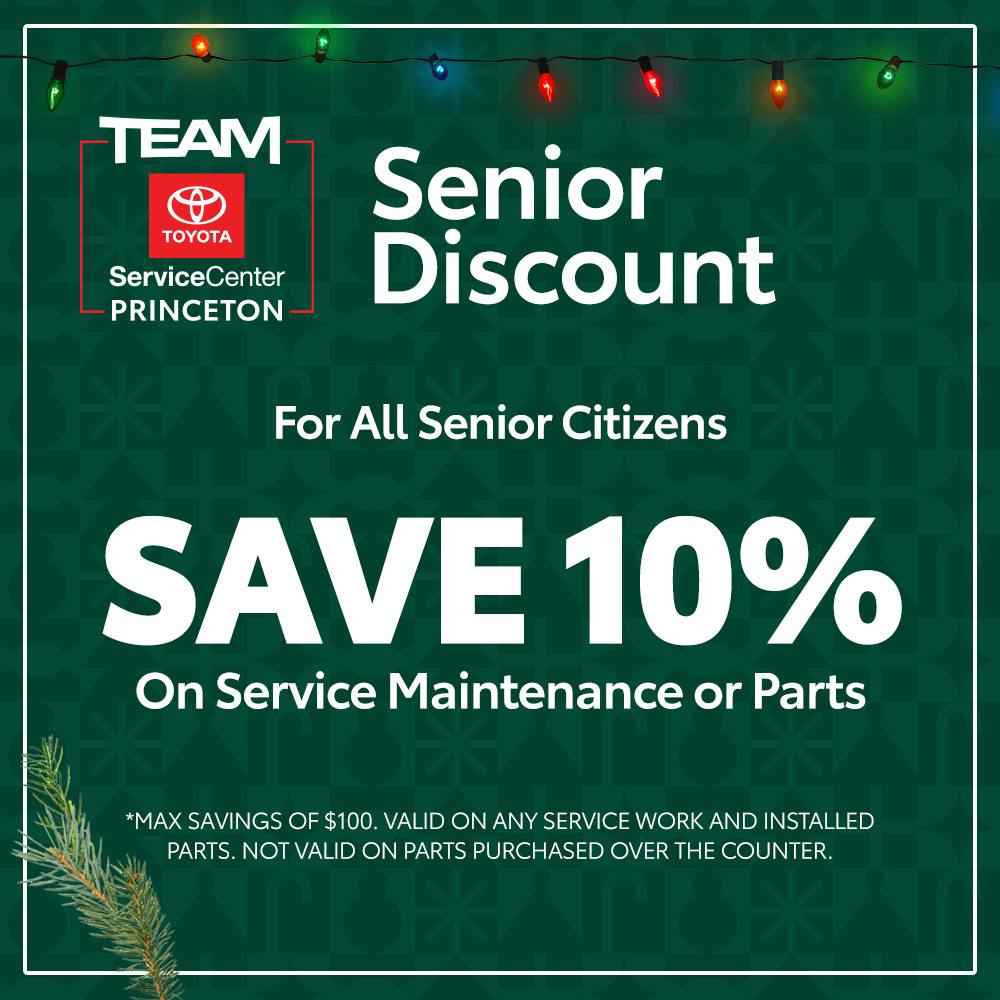 SENIOR DISCOUNT | Team Toyota of Princeton