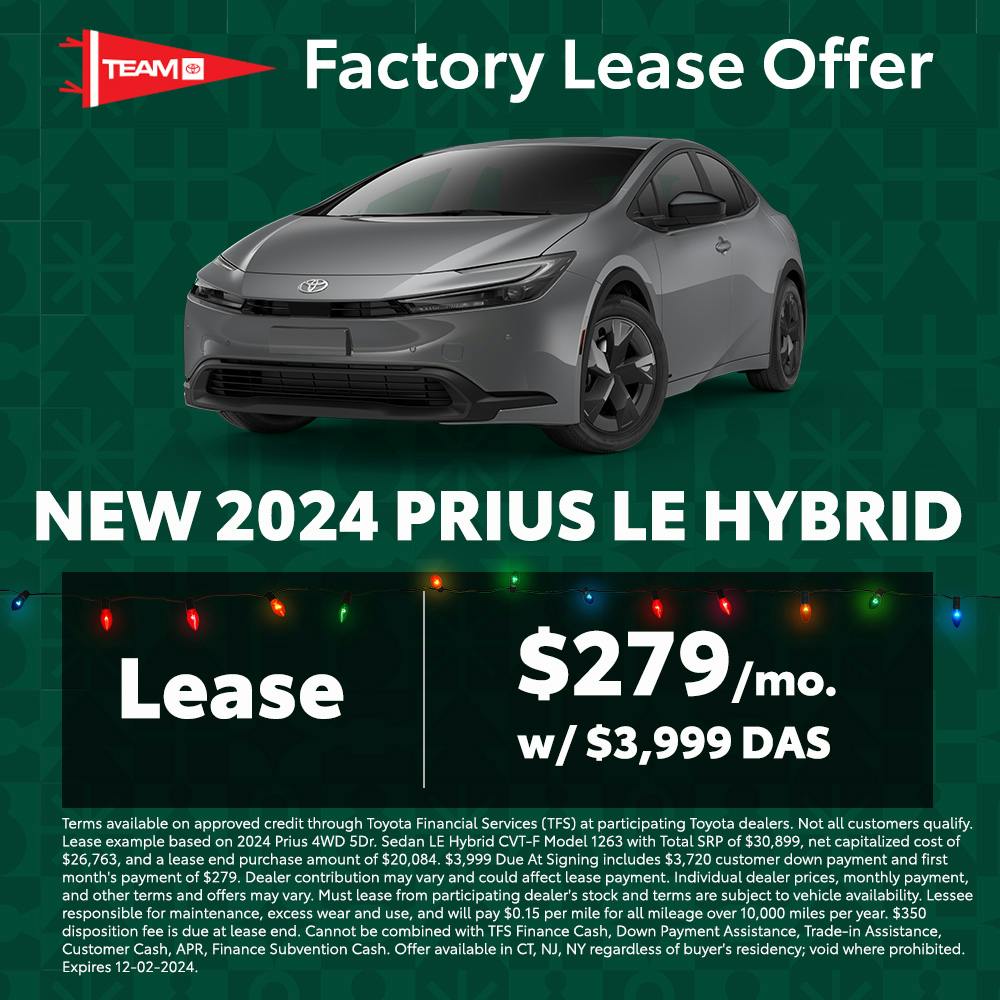 Prius LE Hybrid Factory Special Banner