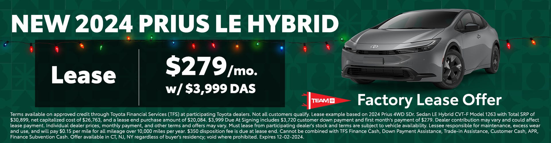 Prius LE Hybrid Factory Special Banner