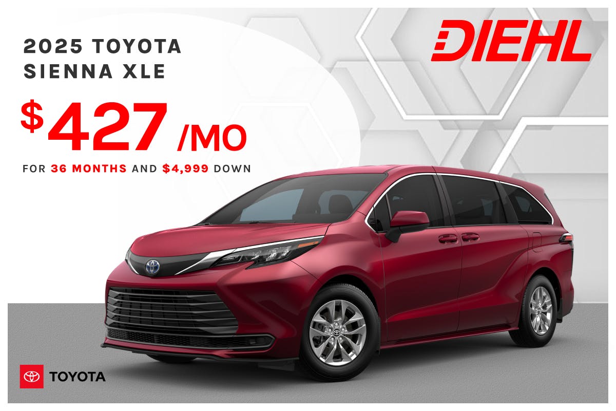 New 2025 Toyota Sienna XLE | Diehl Toyota of Hermitage