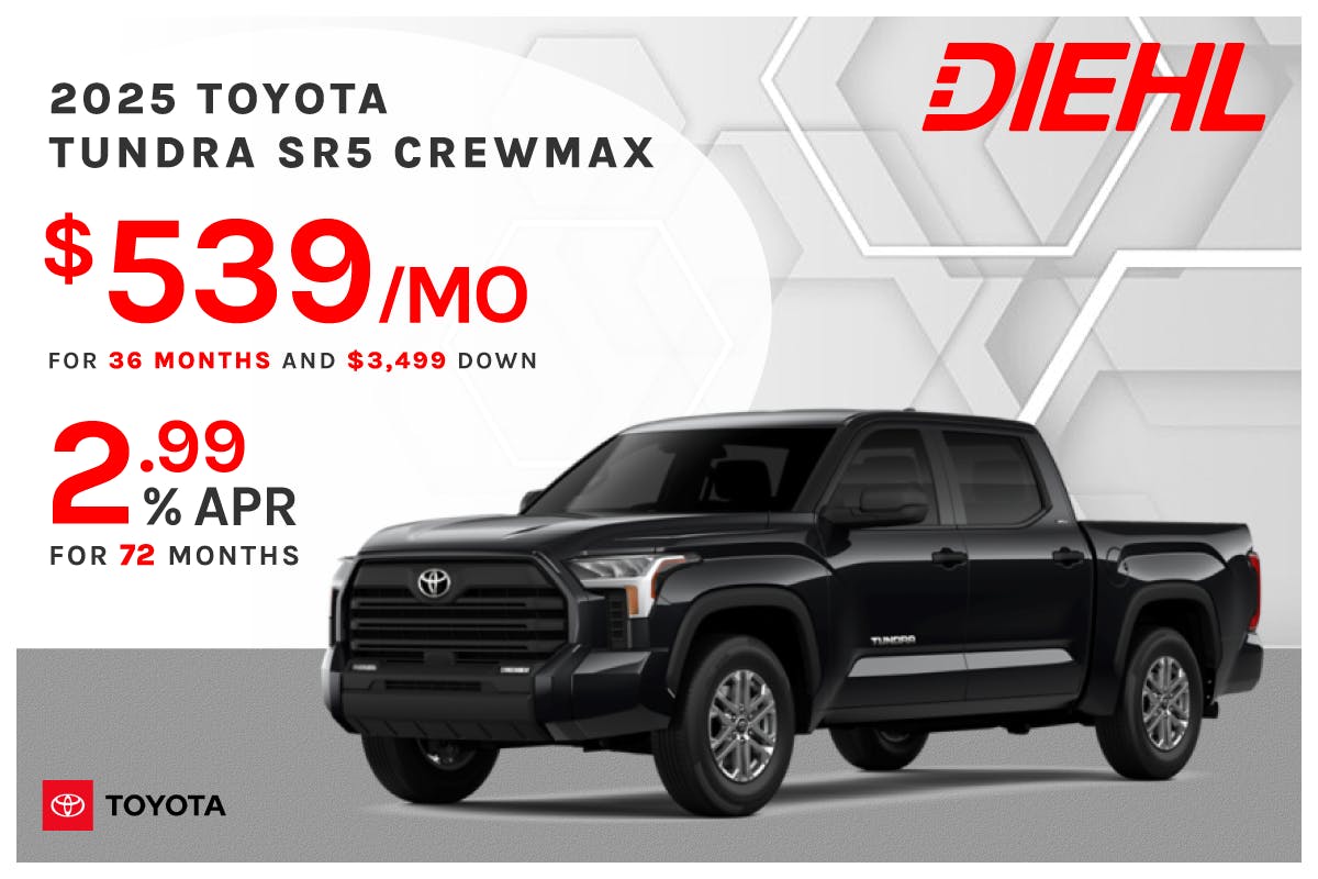 New 2025 Toyota Tundra SR5 | Diehl Toyota of Hermitage