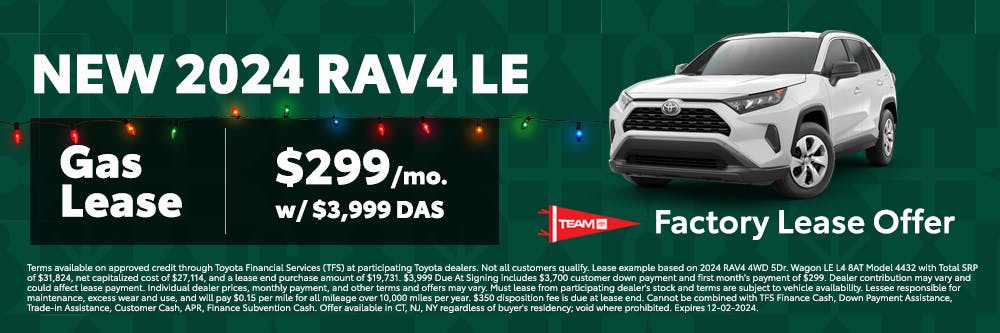 Rav4 LE Factory Special Banner | Team Toyota of Princeton