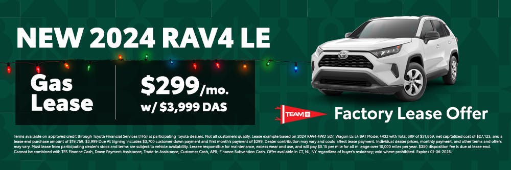 Rav4 LE Factory Special Banner | Team Toyota of Princeton