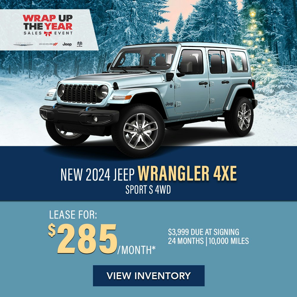 New 2024 Jeep Wrangler 4xe Sport S 4WD | Diehl of Butler