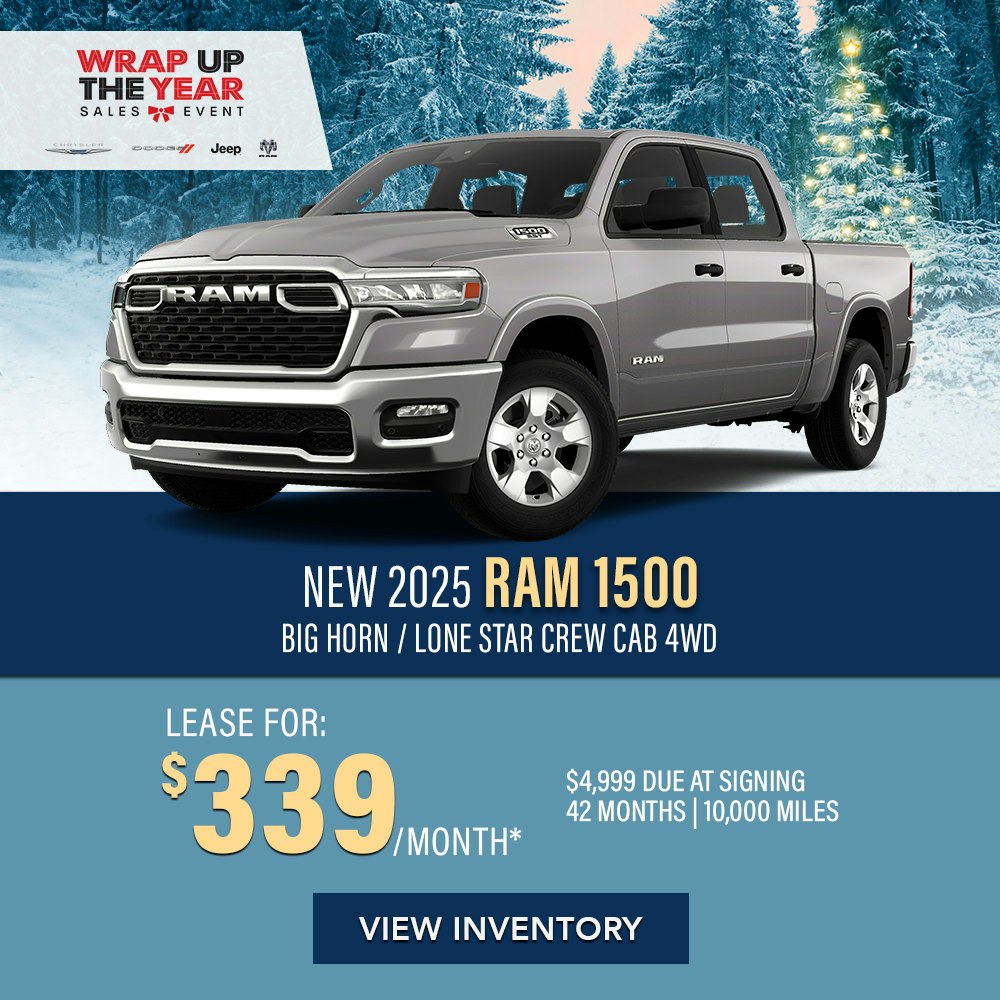 New 2025 RAM 1500 Big Horn/Lone Star Crew Cab 4WD | Diehl of Butler