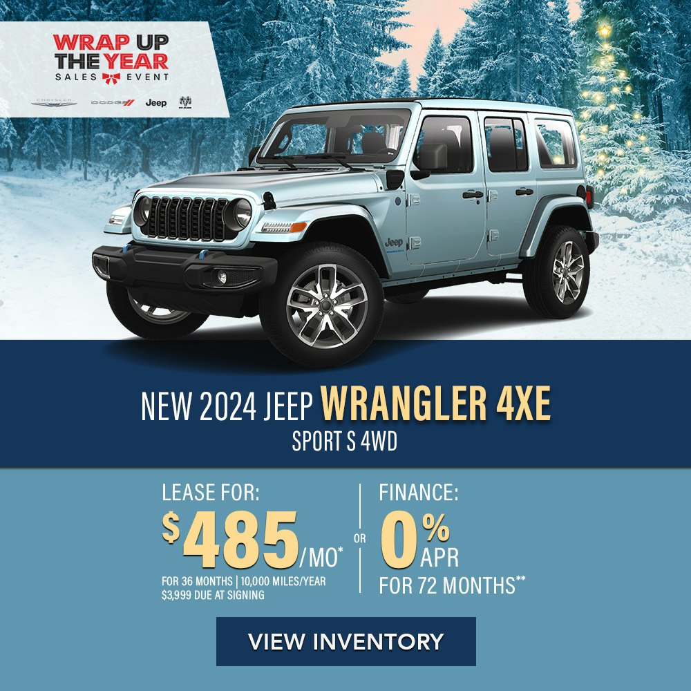 New 2024 Jeep Wrangler 4xe Sport S 4WD | Diehl of Grove City