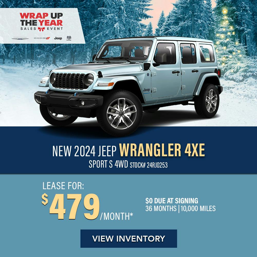 New 2024 Jeep Wrangler 4xe Sport S 4WD | Diehl of Robinson