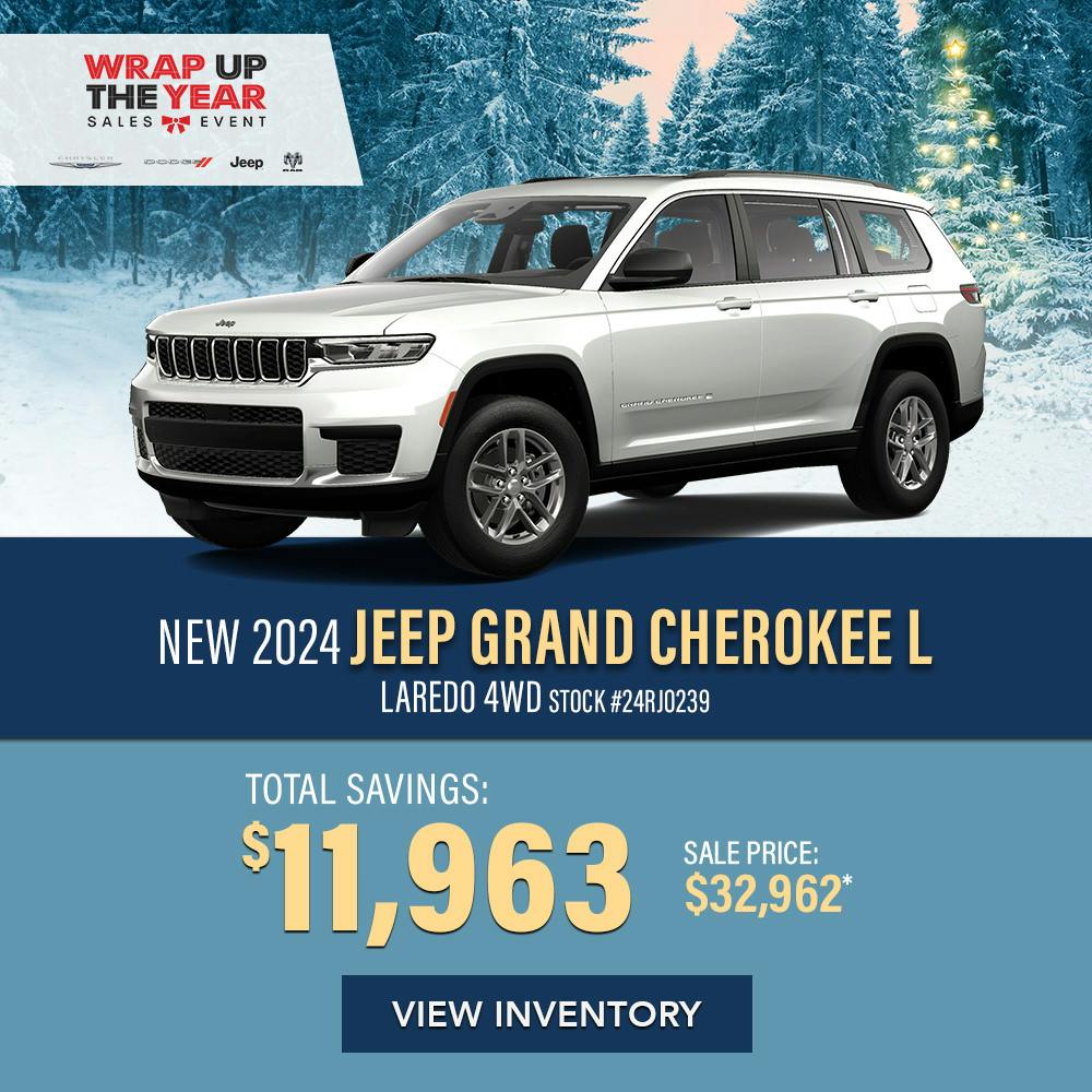 New 2024 Jeep Grand Cherokee L Laredo 4WD | Diehl of Robinson